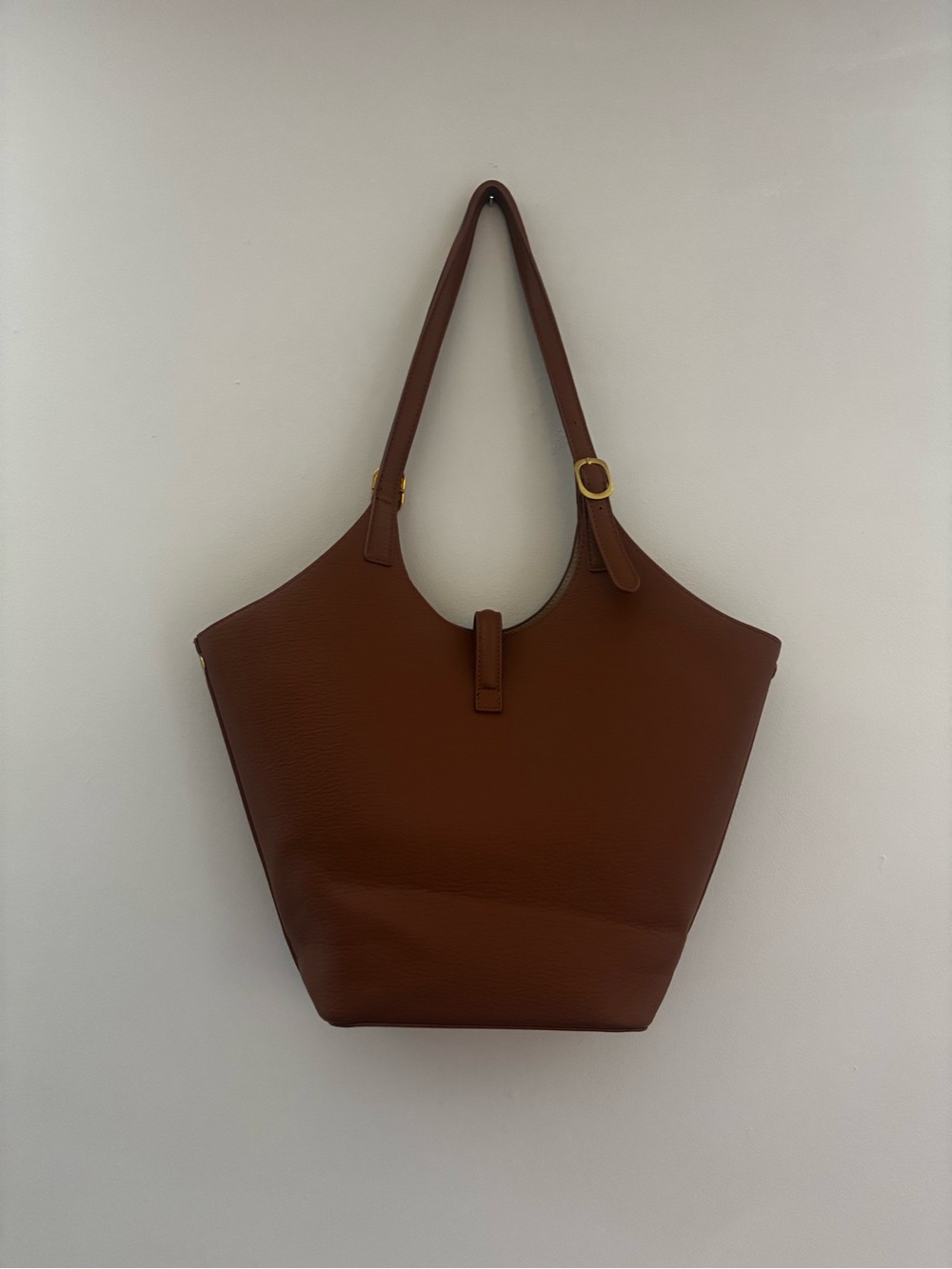 Miztique Brown Shoulder Tote with Gold Hardware - Picture 3 of 7